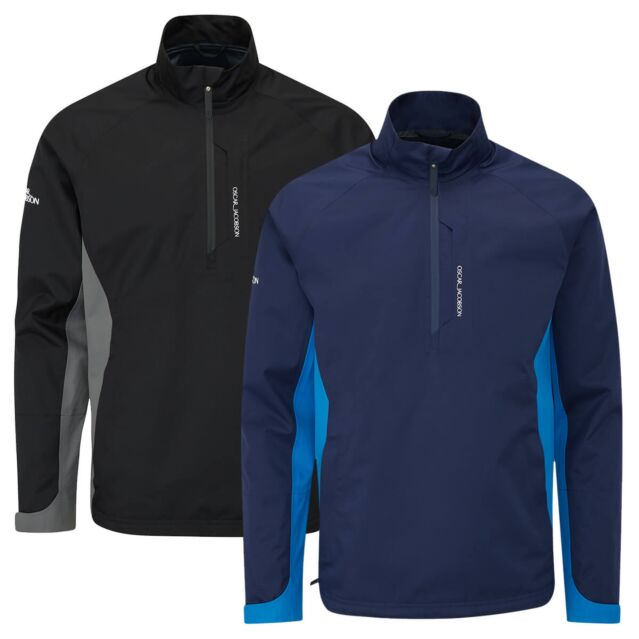 Oscar Jacobson Mens 2025 Pinewood Waterproof Lightweight Breathable Golf Jacket