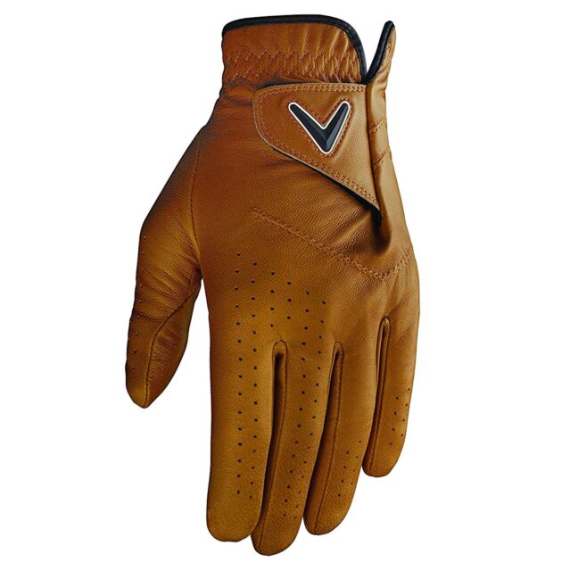 Callaway Golf Mens Opti Colour MLH Premium Leather Perforated Golf Glove
