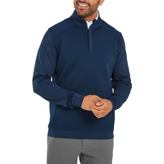 Footjoy Mens 2025 ThermoSeries Ottoman Moisture Wicking Midlayer Golf Sweater