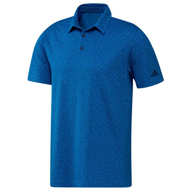 adidas Golf Mens Primeblue Abstract Print Four-Way Stretch Polo Shirt