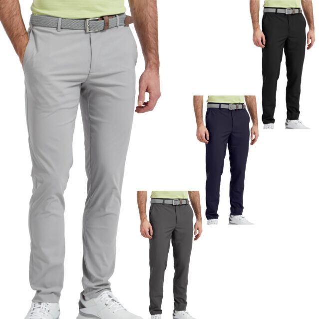 FootJoy Mens 2024 Performance Tapered Slim Fit Woven Stretch Golf Trousers