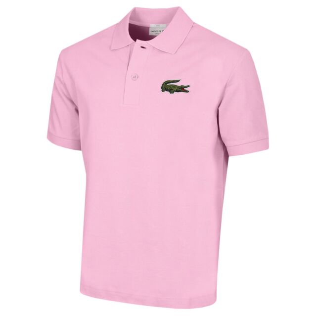 Pink Lacoste Mens Polo Shirts Uk Lacoste Mens Short Sleeve Loose