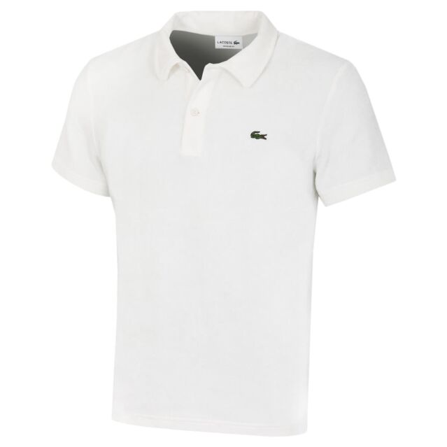 Lacoste Mens 2024 Cotton Blend Terry Cloth Regular Fit Polo Shirt