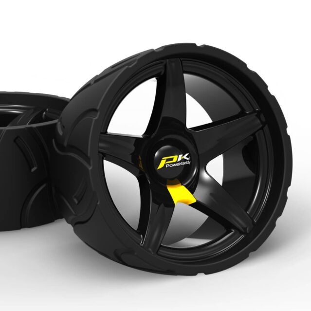 Powakaddy Unisex Wide Sports Stability Golf Wheels Pair