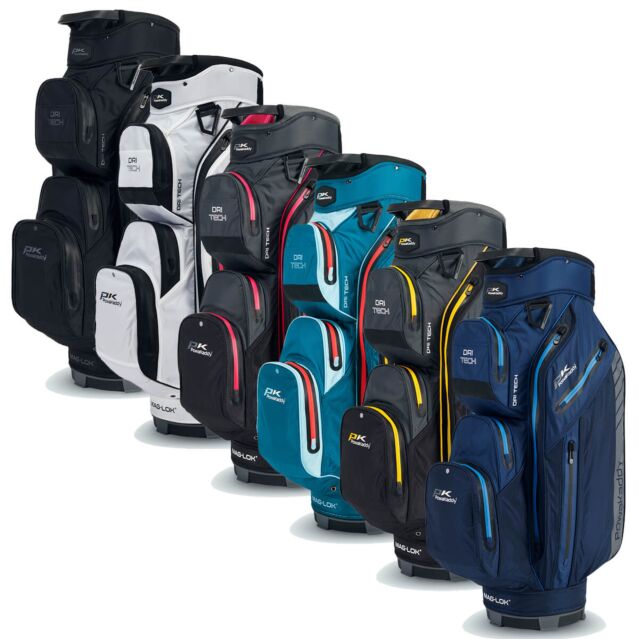 Powakaddy Unisex Dri Tech Waterproof 14-Way Lightweight 9 Pocket Cart Bag