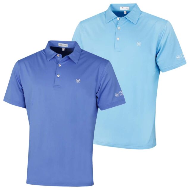 Peter Millar Mens 2025 Solid Sean Four Way Stretch Easy Care Golf Polo Shirt