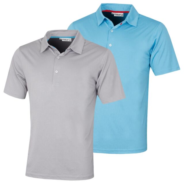 Proquip Mens Pro-Tech Pin Dot Moisture Wicking Stretch Golf Polo Shirt
