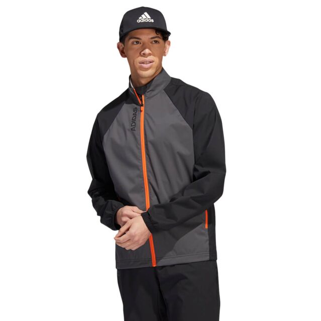 adidas Golf Mens Provisional Water Resistant Lightweight Recycled Jacket