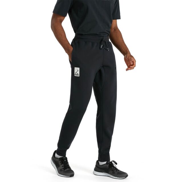 Canterbury Mens Tapered Cotton Blend Side Pockets Fleece Cuff Joggers