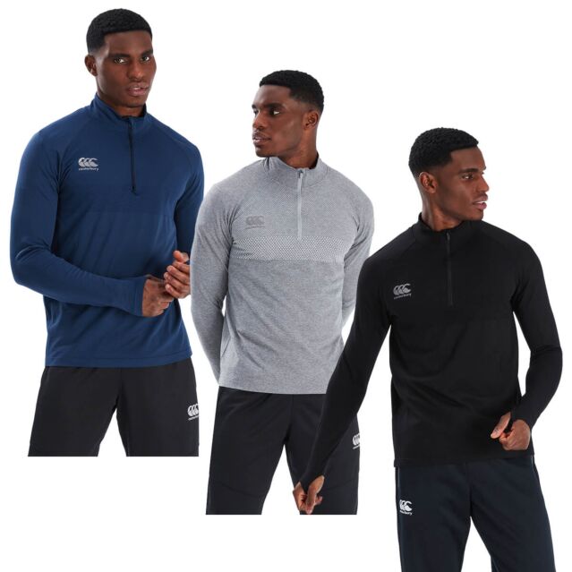 Canterbury Mens Seamless First Layer Vapodry Wicking Midlayer Sweater