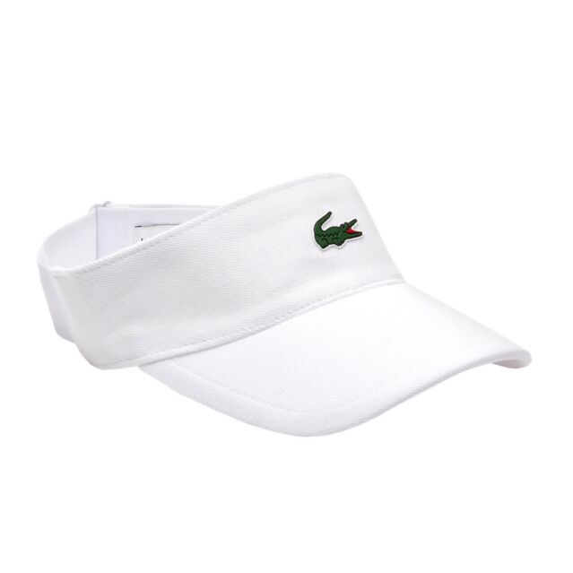 Lacoste Mens 2024 Pique Tennis Visor Cotton Sweatproof Visor
