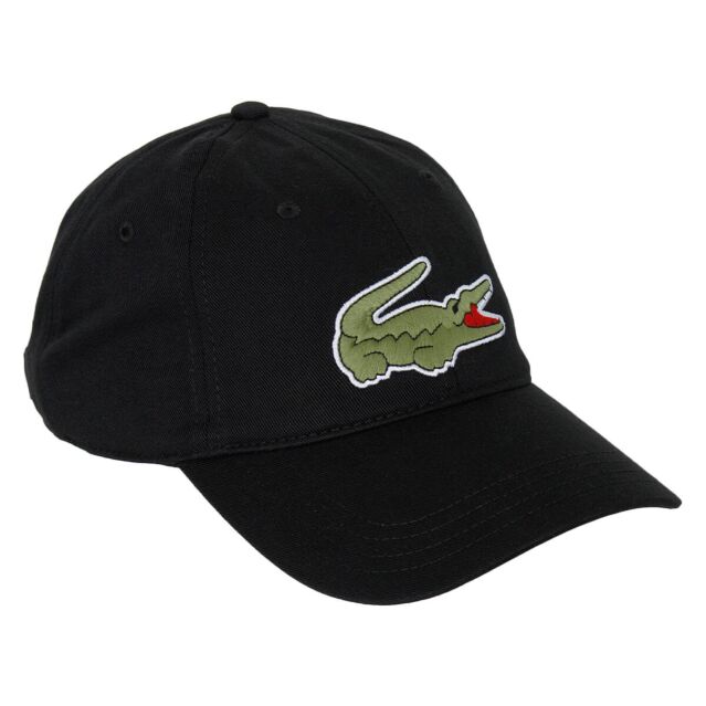 Lacoste Mens 2024 RK9871 Herringbone Big Crocodile Baseball Cap