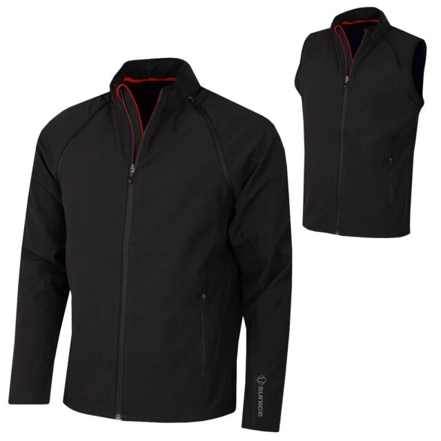 Sunice Mens Hansen Convertible Lightweight Full Zip Golf Jacket