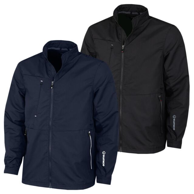 Sunice Mens Harvey Full Zip Windproof Water Repellent Golf Jacket