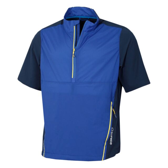 Sunice Mens George Wind Short Sleeve Wicking Pullover Golf Sweater