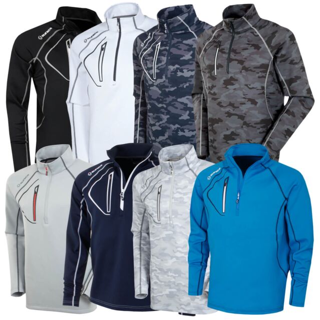 Sunice Mens Allendale Lightweight Thermal Golf Pullover Sweater