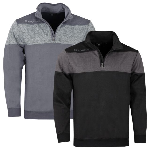 Stuburt Mens Evolve Performance 1/4 Zip Stretch Golf Windproof Sweater