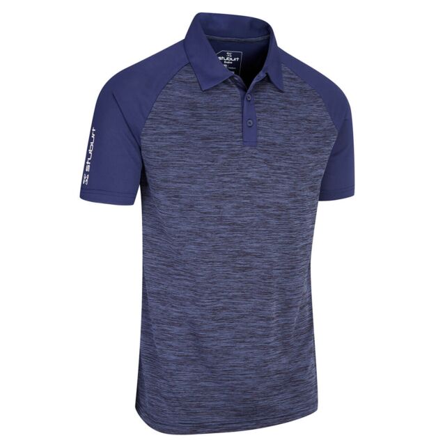 Stuburt Mens Evolve Milby Breathable Contrast Wicking Golf Polo Shirt