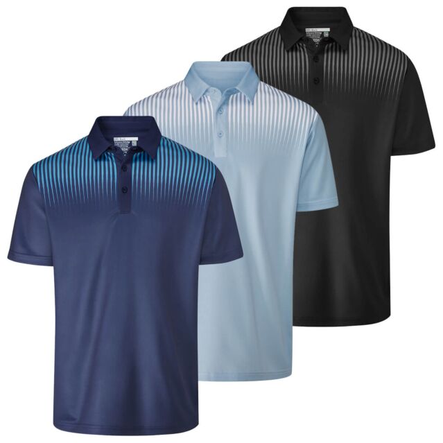 Stuburt Golf Mens Pebble Moisture Wicking Breathable Golf Polo Shirt