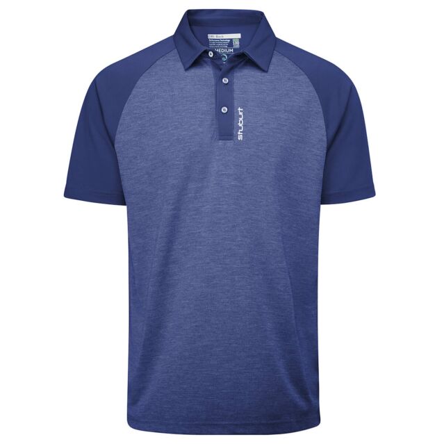 Stuburt Golf Mens Bandon Raglan Moisture Wicking Golf Polo Shirt
