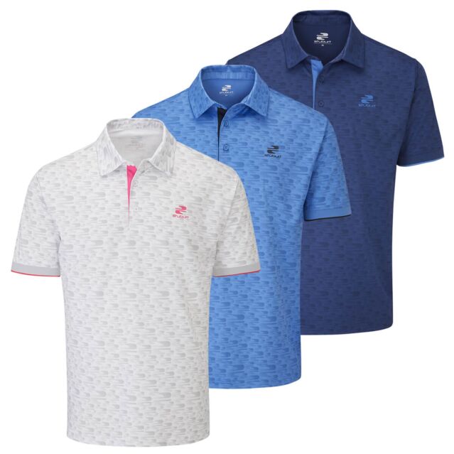 Stuburt Golf Mens 2025 Goose Breathable Moisure Wicking Golf Polo Shirt