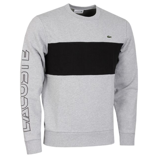 Lacoste Mens 2024 Unbrushed Fleece Crew Neck Pullover Sweater