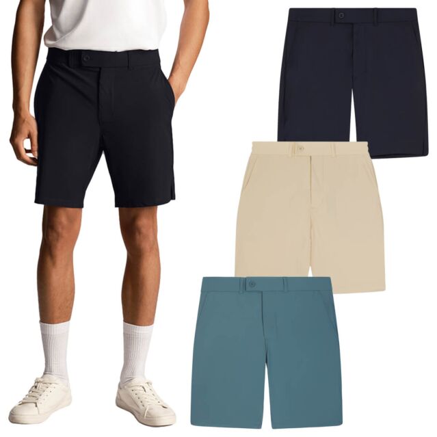 Lyle & Scott Mens 2024 Airlight Moisture Wicking Four Way Stretch Shorts