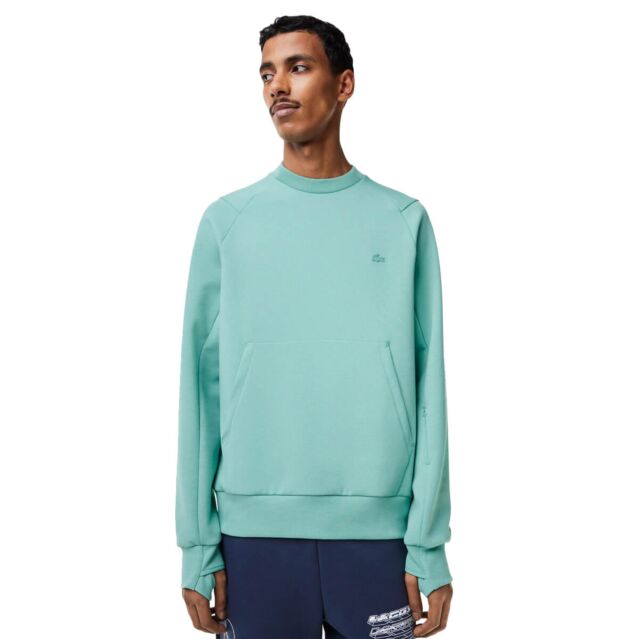 Lacoste Mens 2024 Raglan Double Face Hidden Pocket Sweater