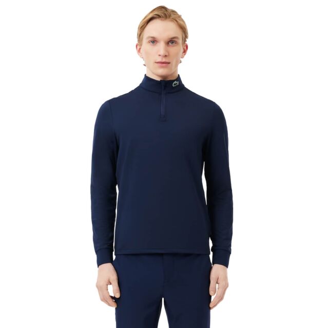 Lacoste Mens 2025 Sportsuit Ultra-Dry Stretch Breathable Golf Sweater