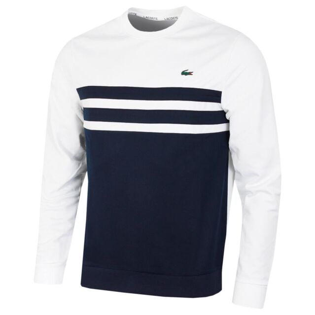 Lacoste Mens 2024 Durable Chest Stripe Classic Fit Sweater