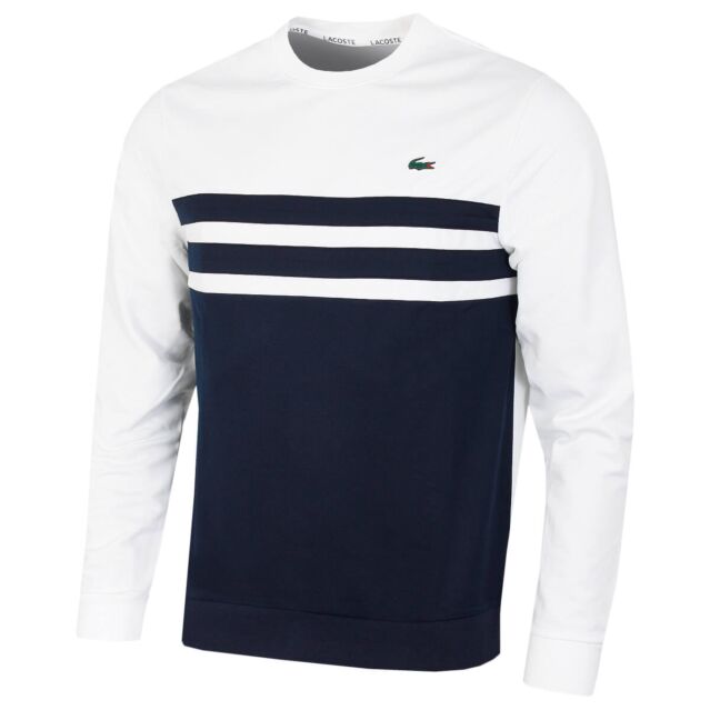 Lacoste striped sweatshirt new arrivals