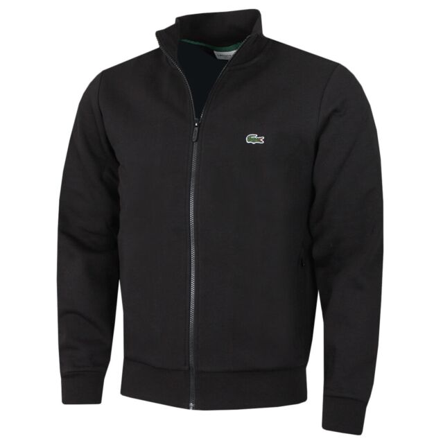 Lacoste Mens 2024 SH9622 Brushed Fleece Fabric Full Zip Sweater