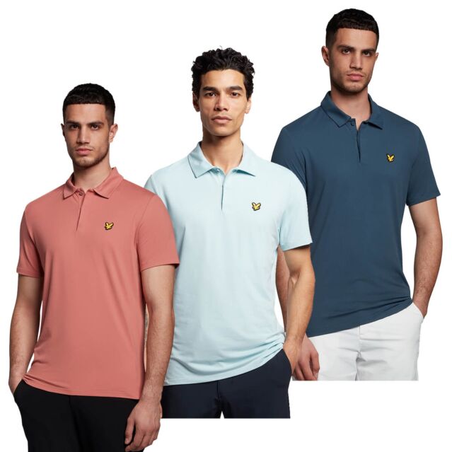 Lyle & Scott Mens Concealed Button Sustainable Recycled Polo Shirt