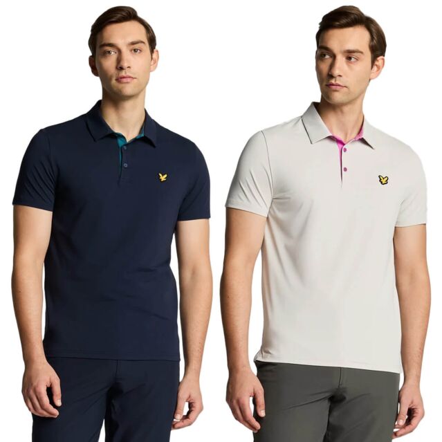 Lyle & Scott Mens 2025 Contrast Placket Premium Sophisticated Polo Shirt