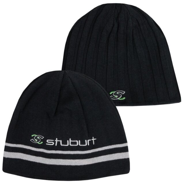 Stuburt Unisex Reversible 2 in 1 Embroidered Beanie Hat