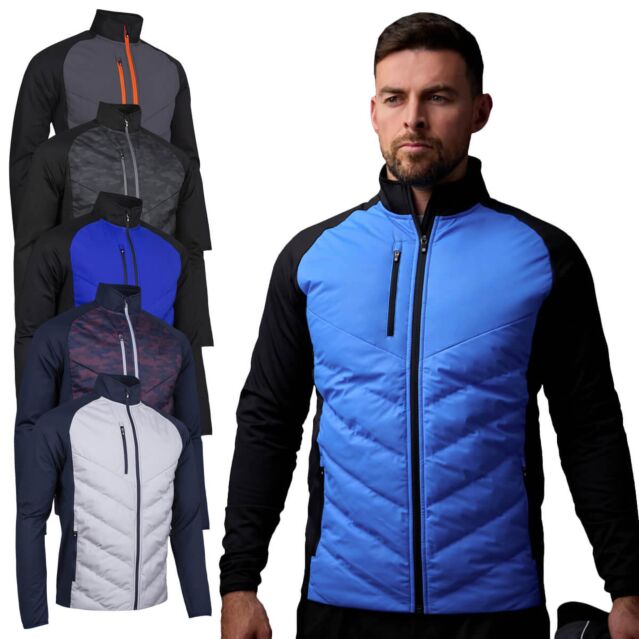 Sunderland Mens 2025 Davos Water Repellent Stretch Padded Golf Jacket