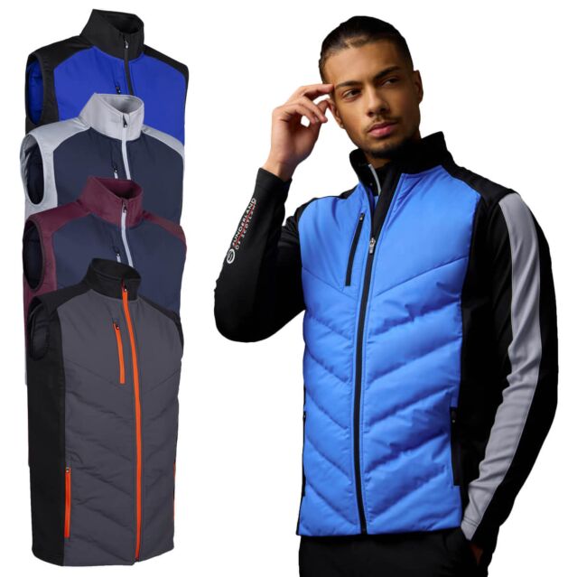 Sunderland Mens 2025 Andorra Water Repellent Lightweight Padded Golf Gilet