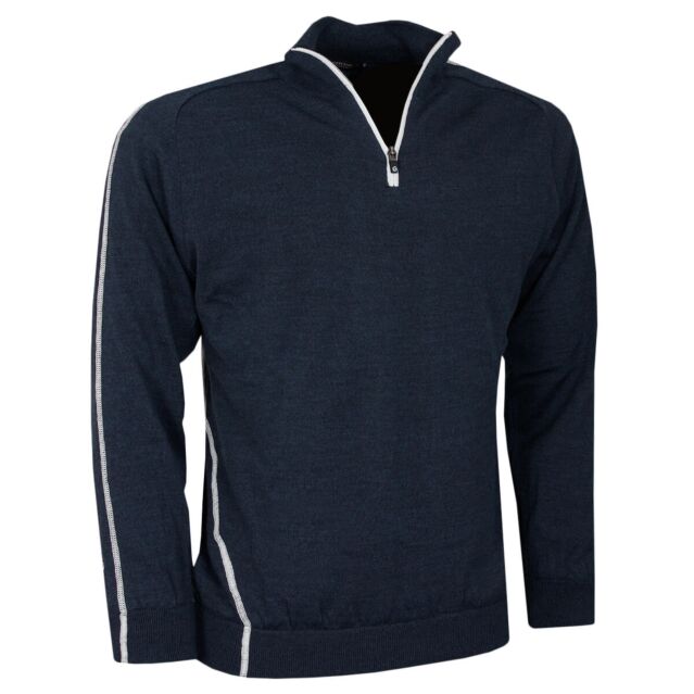 Sunderland Mens Hamsin Lined Windproof Merino Golf Sweater