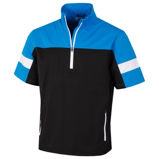 Sunderland Mens Cortina Water Repellent Golf 1 2 Sleeve Windshirt