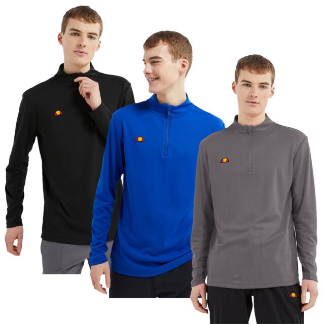 Ellesse Mens Rolbi Anti-Odour Moisture Wicking 1/2 Zip Golf Sweater