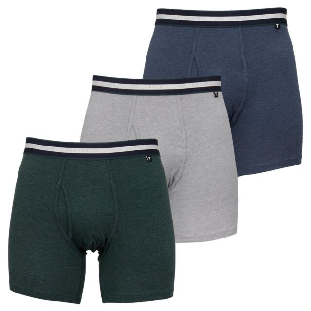 Ted Baker Mens Three Pack Cotton Stretch Breathable Boxer Briefs