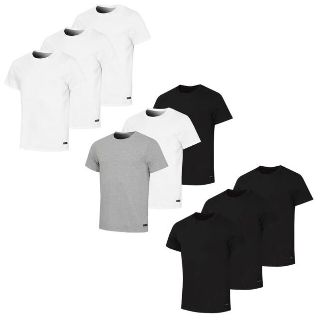 Ted Baker Mens 3-Pack Stretch Cotton Classic Crew Neck T-Shirt