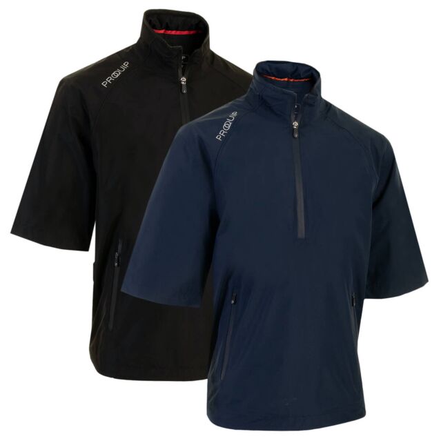 Proquip Mens Tempest Half Sleeve 1/4 Zip Waterproof Seam Sealed Golf Top