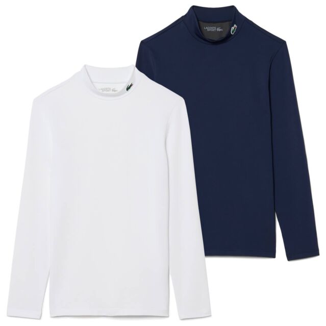 Lacoste Mens Lacoste Slim Fit Crew Neck Color Block T-Shirt