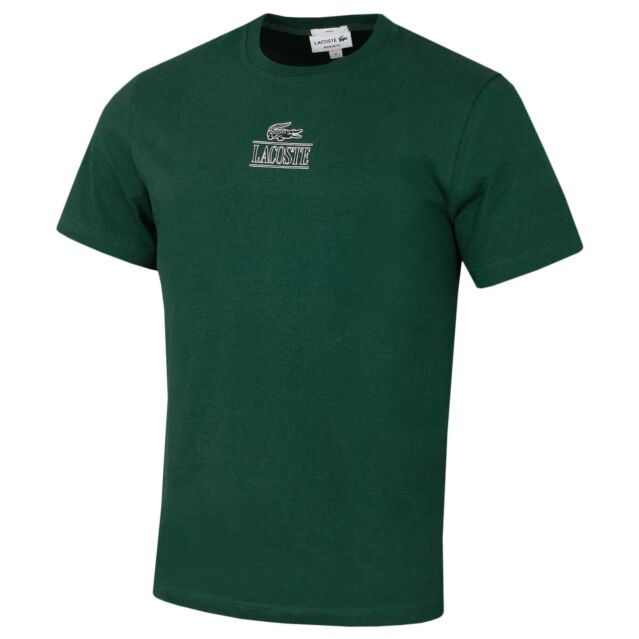 Lacoste Mens 2024 TH1147 Heavy Cotton Jersey Crew Neck T-Shirt