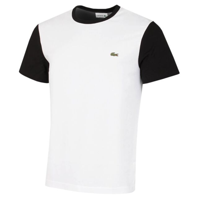 Lacoste Mens Cotton Jersey Colourblock Crew Neck T-Shirt