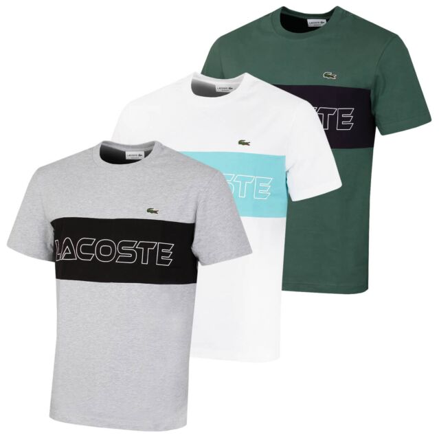 Lacoste Mens TH1712 Heavy Cotton Jersey Crew Neck T-Shirt