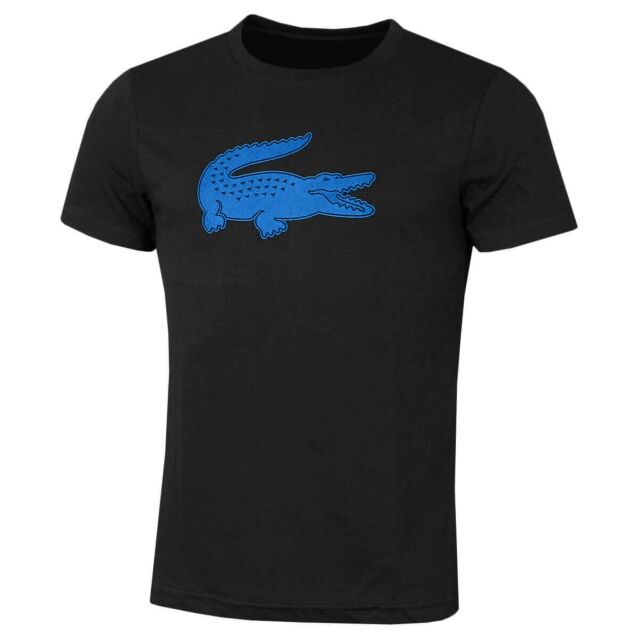 Mens black lacoste shirt store