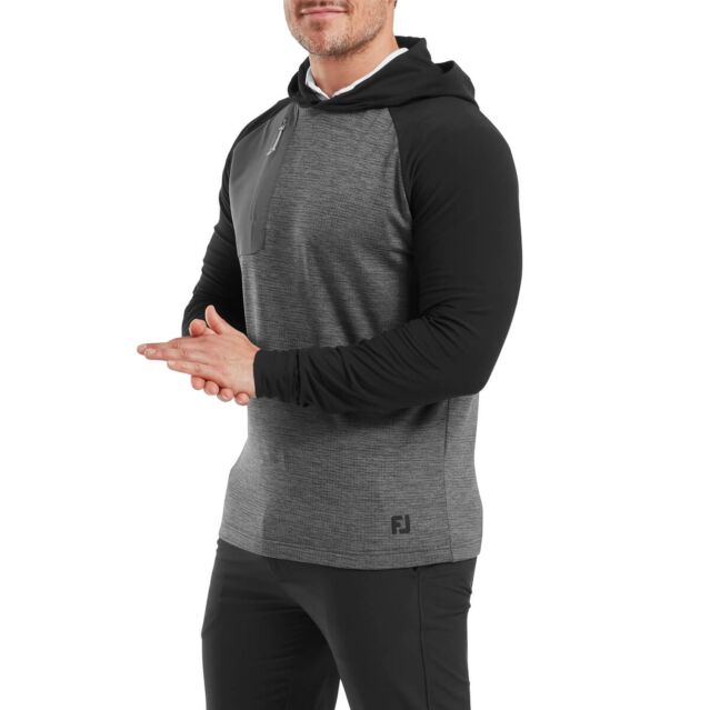 Footjoy Mens 2024 ThermoSeries Moisture Wicking Easy Care Pullover Golf Hoody