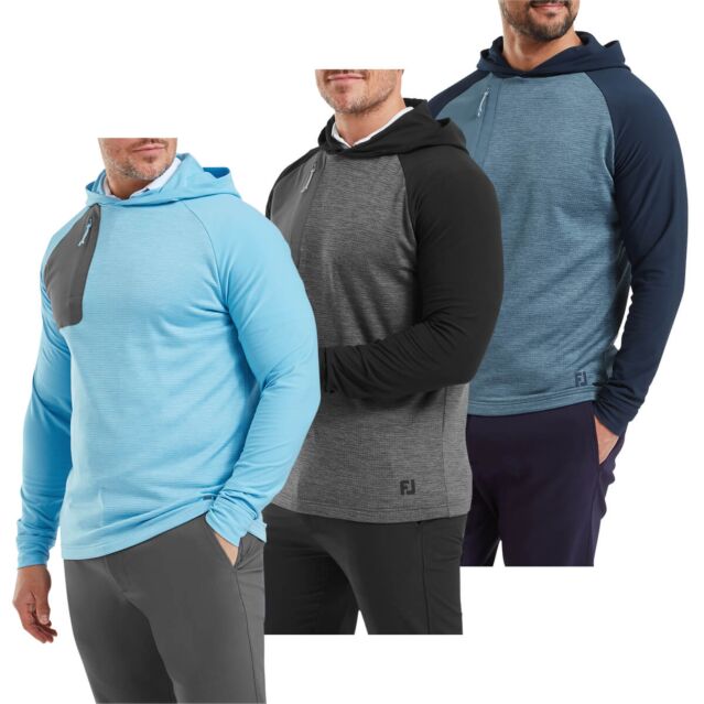 Footjoy Mens 2025 ThermoSeries Moisture Wicking Easy Care Pullover Golf Hoody